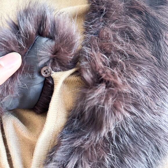 Design History Fur Trim Cardigan - Picture 7 of 8